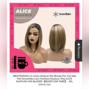 Shatush Mix Blonde Lace Front Wig